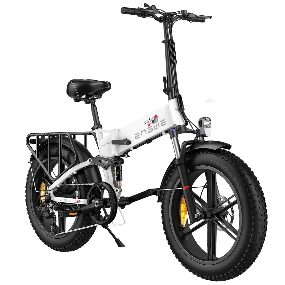 ENGWE Engine X Foldable Electric Bike | Versatile Urban Commuter | 15.5mph Top Speed | 75mi Extended Range | Compact Folding Design | All-Terrain Fat Tire E-Bike